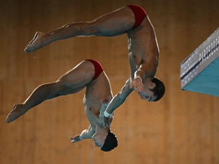 Schwimmer Karl über 10 km EM-Achter, Knoll/Lotfi Turm-7.