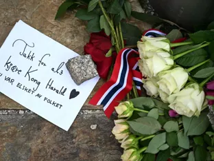 Gedenkfeiern für Norwegens verstorbenen König Harald