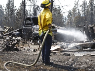 Waldbrand wütet in Kalifornien und Nevada