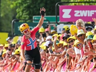 Norwegerin Haugset gewinnt nach 88-km-Solo 3. Tour-Etappe