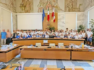 Meran: Nationalteam im Rathaus empfangen