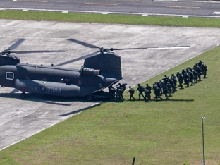 Start des großen jährlichen Militärmanövers in Taiwan