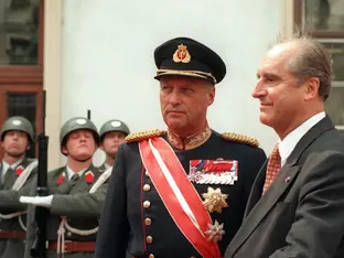 Harald V. vor genau 30 Jahren auf Staatsbesuch in Österreich