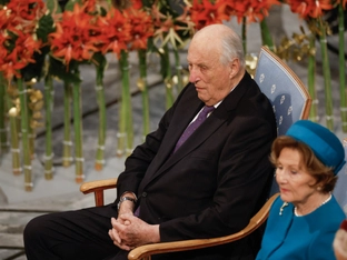 Königin Sonja am Hochzeitstag allein