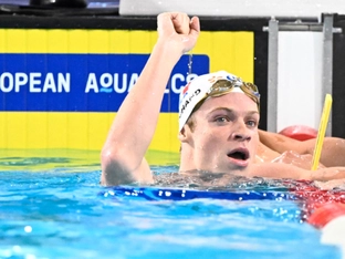 Marchand verzückt seine Fans mit EM-Gold über 200 m Delfin