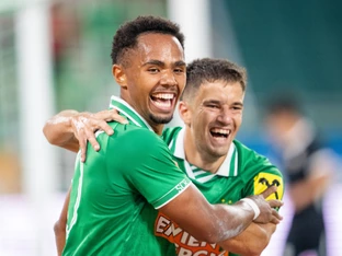 Rapid müht sich zu 4:1-Hinspielsieg gegen Paide