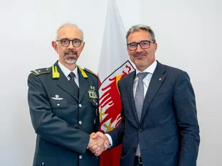 Finanzpolizei: Kompatscher trifft neuen Kommandanten Levanti