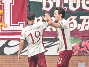 Gregoritsch schnürt für Augsburg einen Doppelpack