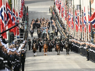 Trauerfeier für norwegischen König Harald V. in Oslo