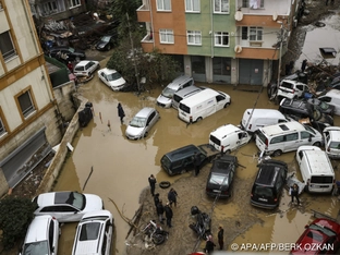 Zwei Tote bei Überschwemmungen in Istanbul