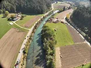 Wildbachverbauung verlegt Rienz am Kniepass
