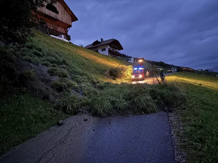 Olang: Erdrutsch in Geiselsberg