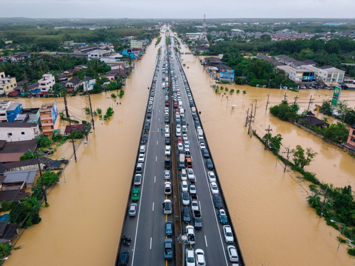 Rekord-Monsunregenfälle in Südthailand
