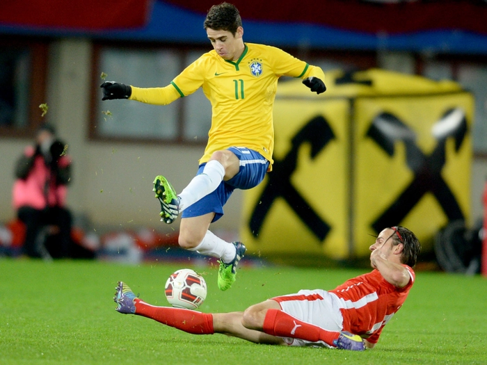 Ex-Brasilien-Teamspieler Oscar bricht bei Training zusammen