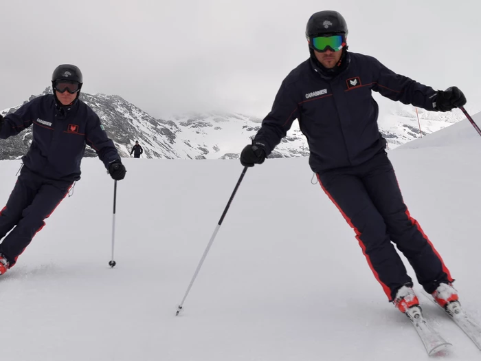 Eignungsprüfung der Skieinheit der Carabinieri
