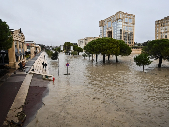 Hochwasser trifft Teile von Südfrankreich