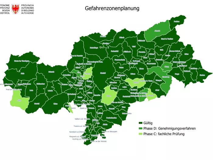 90 Prozent der Gemeinden hat einen Gefahrenzonenplan