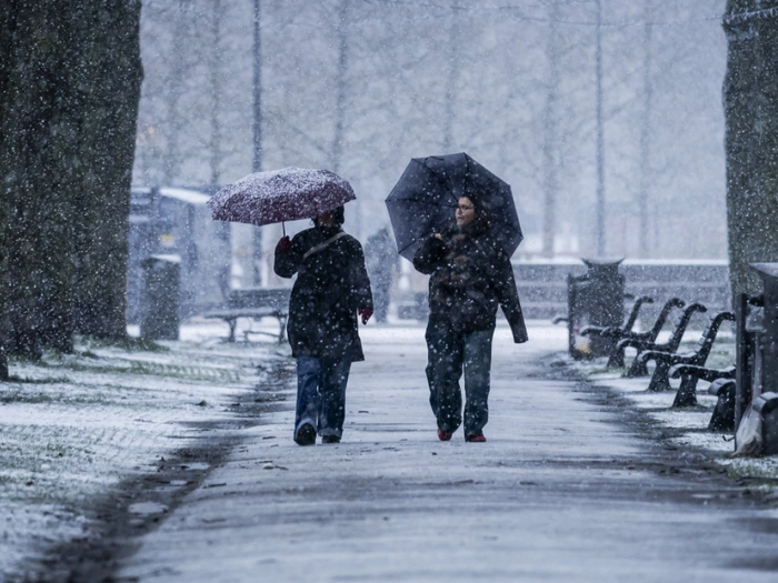 Winter hat europäische Länder im Griff
