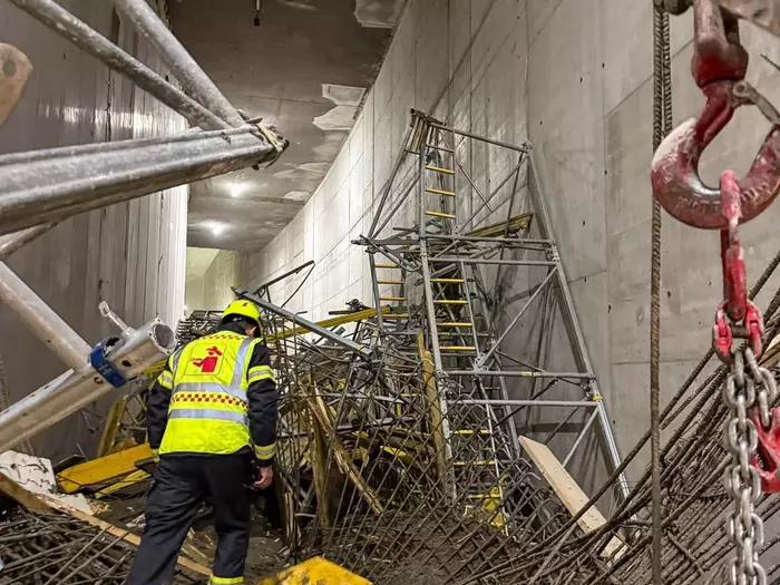 Gerüst stürzt um: Sechs Arbeiter im Küchlbergtunnel verletzt