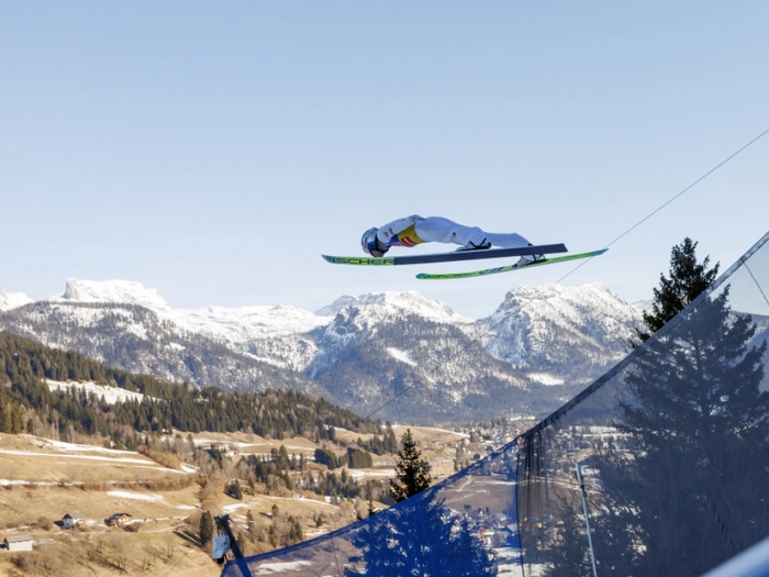 Kombinierer Lamparter mit Platz 2 am Kulm dem Gesamtsieg nah