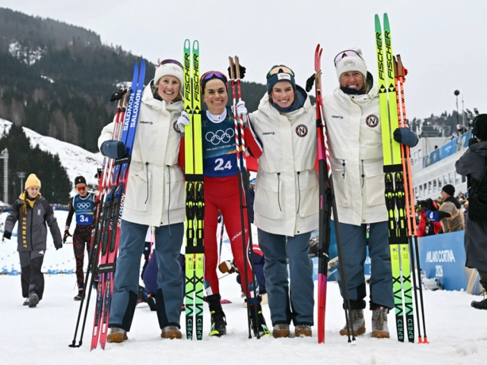 ÖOC-Langläuferinnen Staffel-Zehnte - Gold an Norwegen