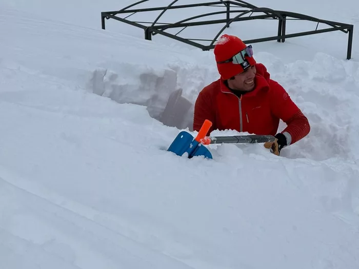 Zwei-Meter-Schneedecke in Norditalien