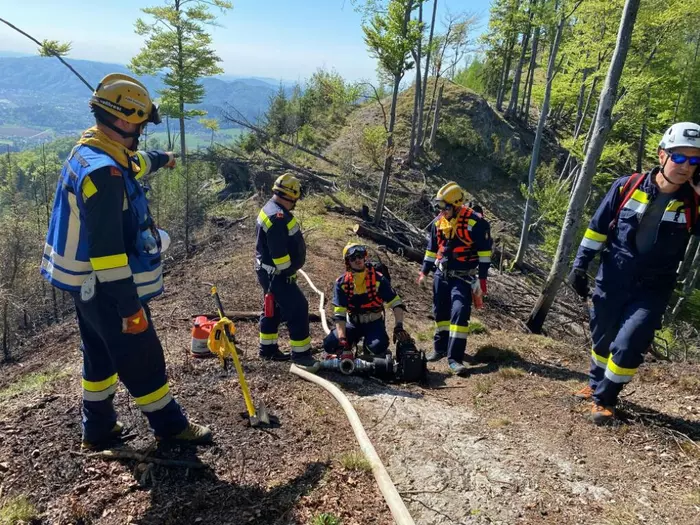 Waldbrand nördlich von Graz auf rund 70 Hektar