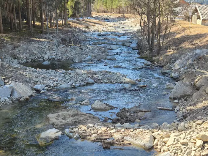 Naturnahes Flussbett für den Pidigbach in St. Martin in Gsies ­