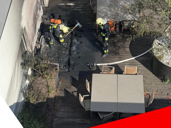 Terrasse in Brand