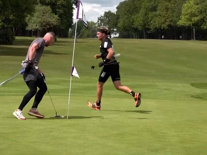 Schlagen und laufen: Das sind die Sieger der Speedgolf-Meisterschaften
