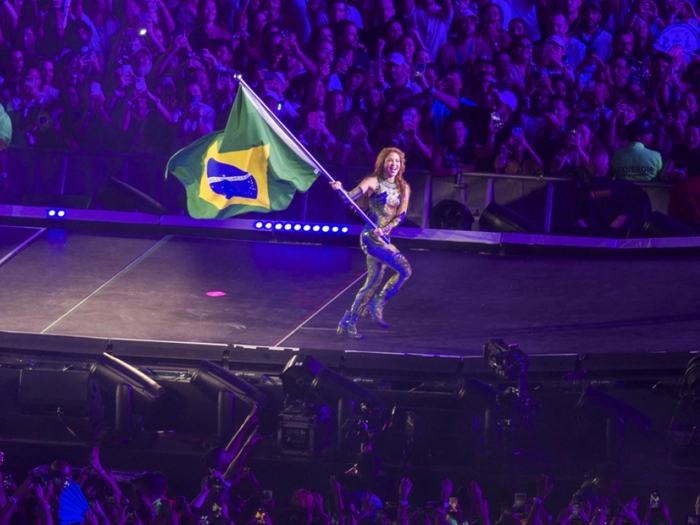 Shakira gab kostenlose Mega-Show an der Copacabana