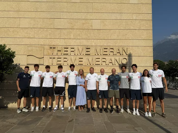 Italienische Schwimmstars trainierten im Fitness Center der Therme Meran