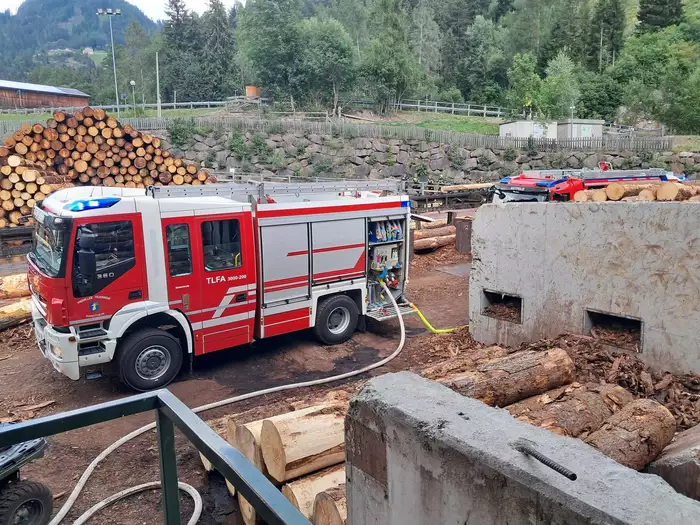 Feuer im Sägewerk: "Vorbildlich reagiert"