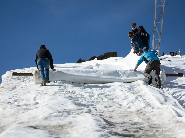 Schnee retten im Schnalstal - VIDEO