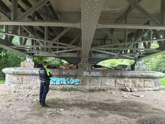 Räumung unter Talferbrücke