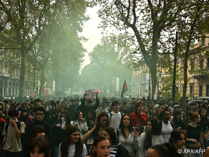Schülerproteste auch in Italien