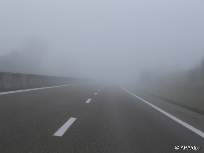 2025 kam es in Österreich zu 730 Nebelunfällen