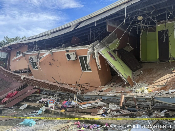 Aufräumarbeiten nach dem schweren Erdbeben in Panama