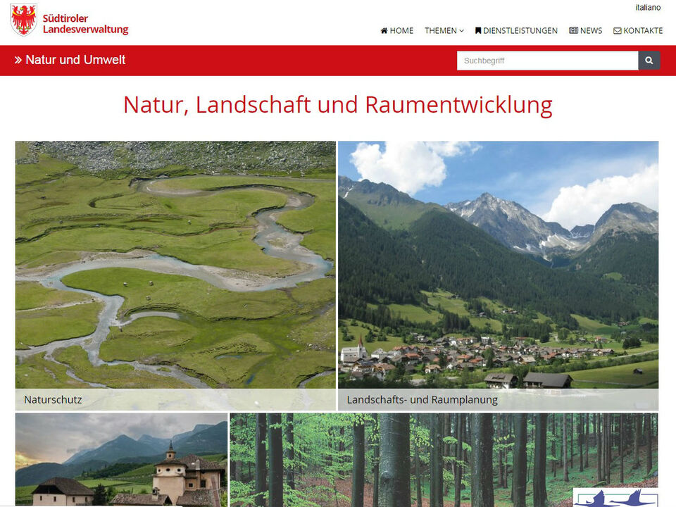 Neues Webportal zu Natur, Landschaft und Raumentwicklung – Südtirol News