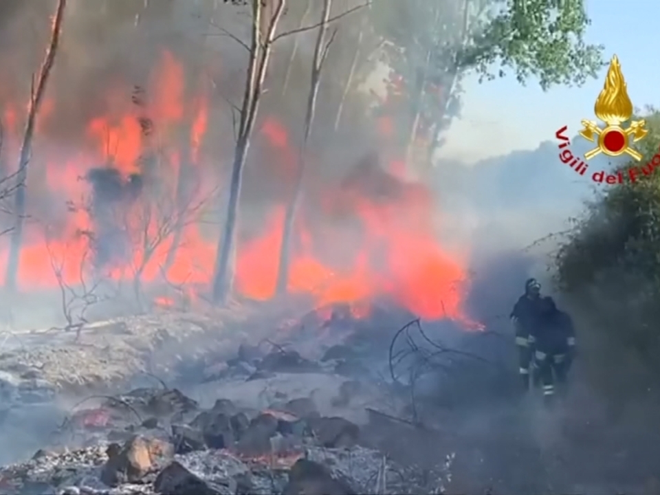 Waldbrand: Ort auf Sardinien evakuiert