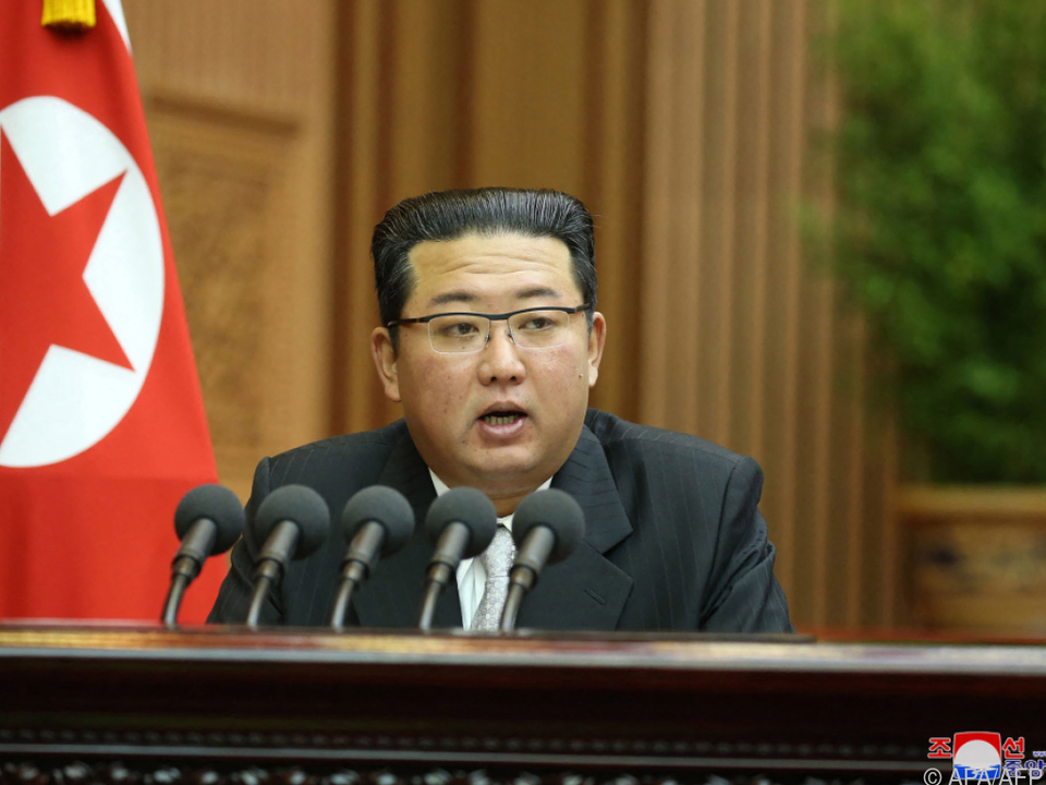 Kim hielt Rede vor dem Parlament in Pjöngjang