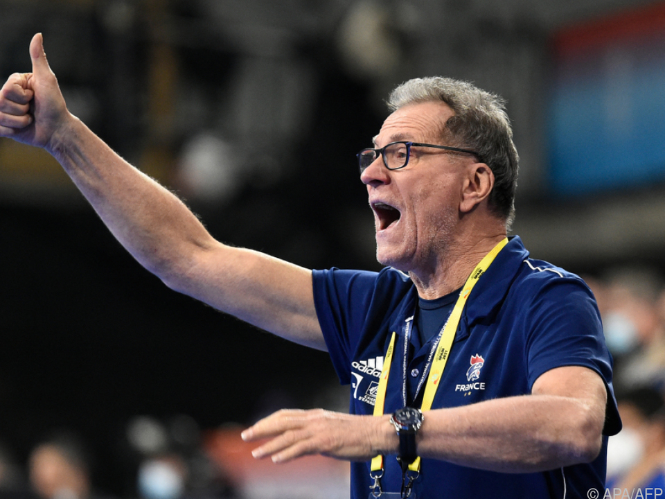Frankreichs Teamchef Olivier Krumbholz darf weiter vom Titel träumen