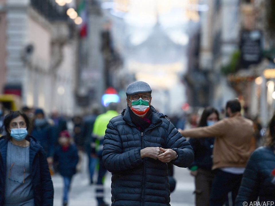 In Italien herrscht bald Maskenpflicht im Freien
