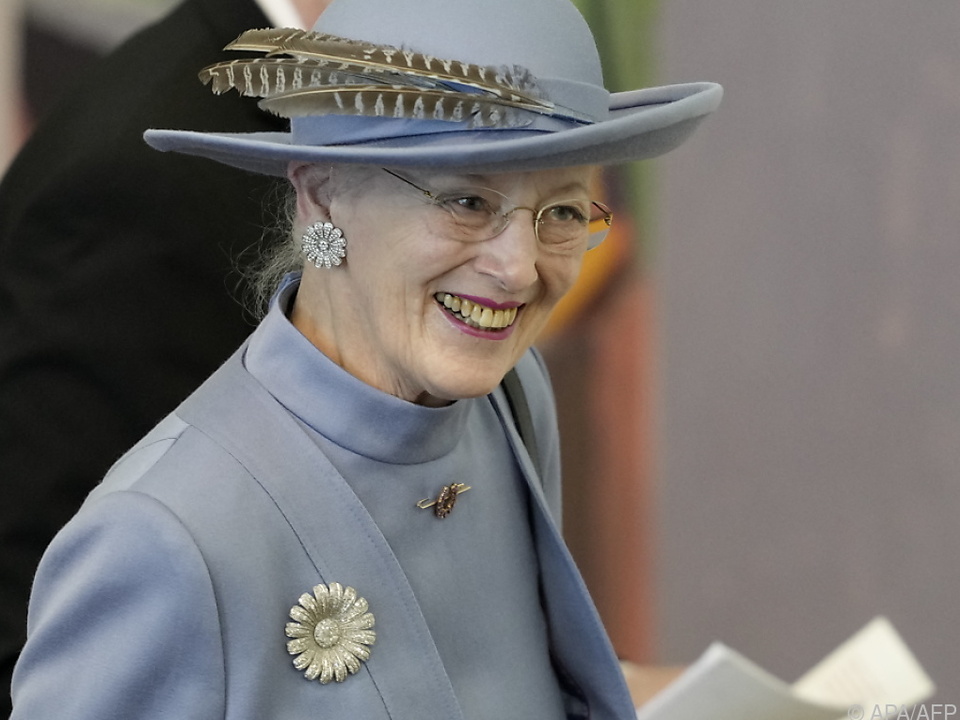 Königin Margrethe II. beim Eintreffen im Parlament