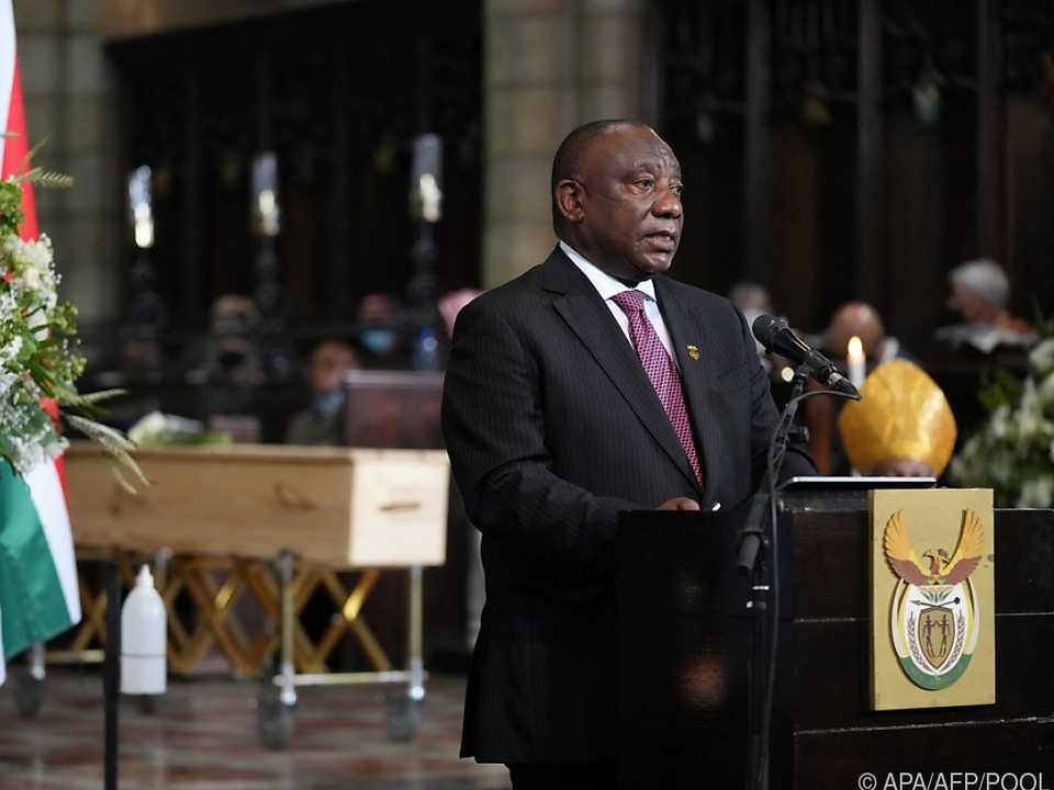 Präsident Ramaphosa sprach bei Beisetzung in Kathedrale von Kapstadt
