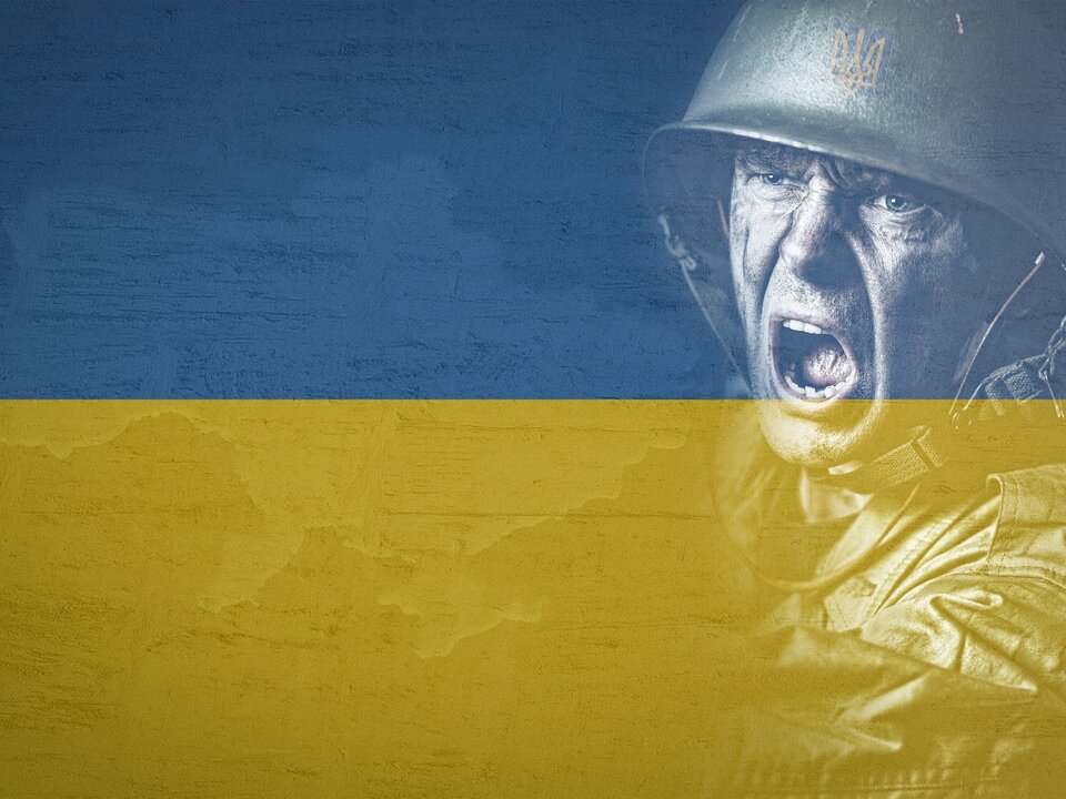Ukraine Fahne Krieg