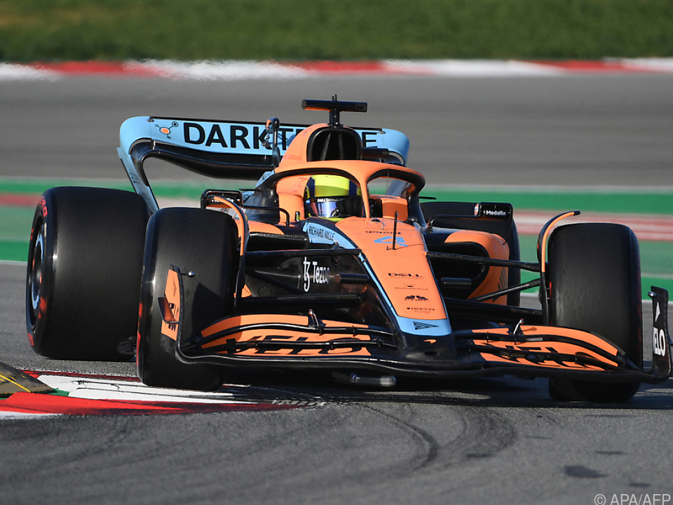 Norris war mit dem neuen McLaren vorerst der Schnellste