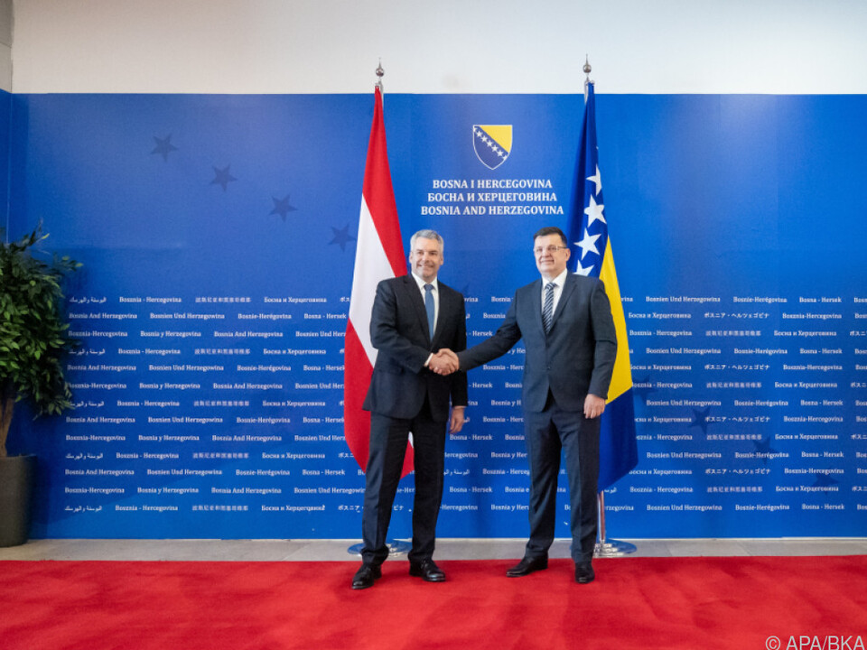 Bundeskanzler Nehammer auf Besuch in Bosnien-Herzegowina