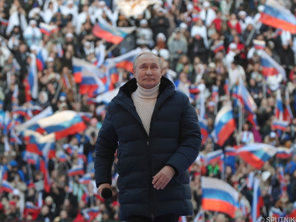 Putin sprach vor Anhängern im Moskauer Luschniki-Stadion