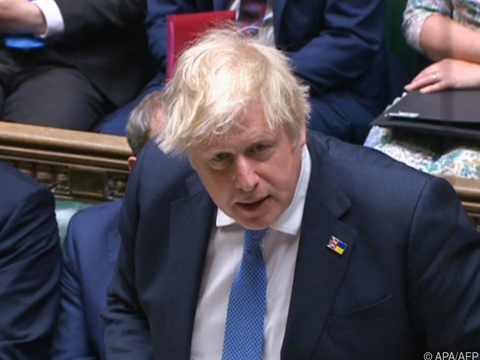 Boris Johnson bei seiner Parlamentsansprache